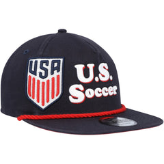 USMNT New Era Heritage The Golfer Snapback Hat for sale - Navy