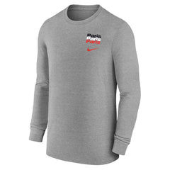 Paris Saint-Germain Legend Long Sleeve T-Shirt on sale - Heather Gray