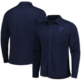 USMNT Antigua Streamer Diamond Button-Up Shacket for sale - Navy