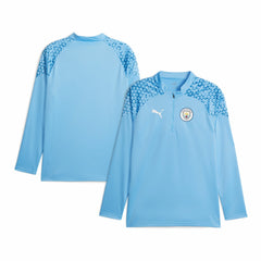 Manchester City 2023/24 Quarter-Zip Training Top Discount - Sky Blue