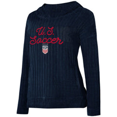 USWNT Concepts Sport Women's Linger Long Sleeve Hooded Top on sale - Navy