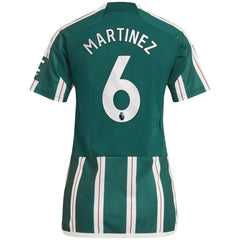 Lisandro Martínez Manchester United Women's 2023/24 Away Replica Player Jersey Discount - Green