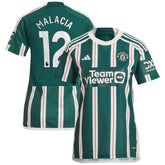 Tyrell Malacia Manchester United Women's 2023/24 Away Replica Player Jersey Discount - Green