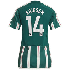 Christian Eriksen Manchester United Women's 2023/24 Away Replica Player Jersey Discount - Green