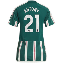 Antony Manchester United Women's 2023/24 Away Replica Player Jersey Discount - Green