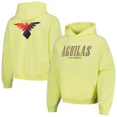 Club America Team Oversized Raglan Pullover Hoodie Discount - Yellow