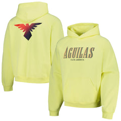 Club America Team Oversized Raglan Pullover Hoodie Discount - Yellow