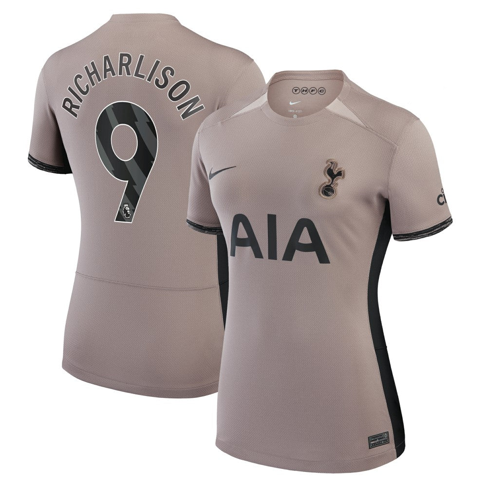 Richarlison Tottenham Hotspur Women's 2023/24 Third Stadium Replica Player Jersey – Tan