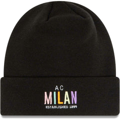 AC Milan New Era Wordmark Cuffed Knit Hat on sale - Black