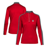 USMNT Levelwear Women's Quarter-Zip Pullover Top for sale - Red