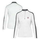 USMNT Levelwear Women's Quarter-Zip Pullover Top for sale - White