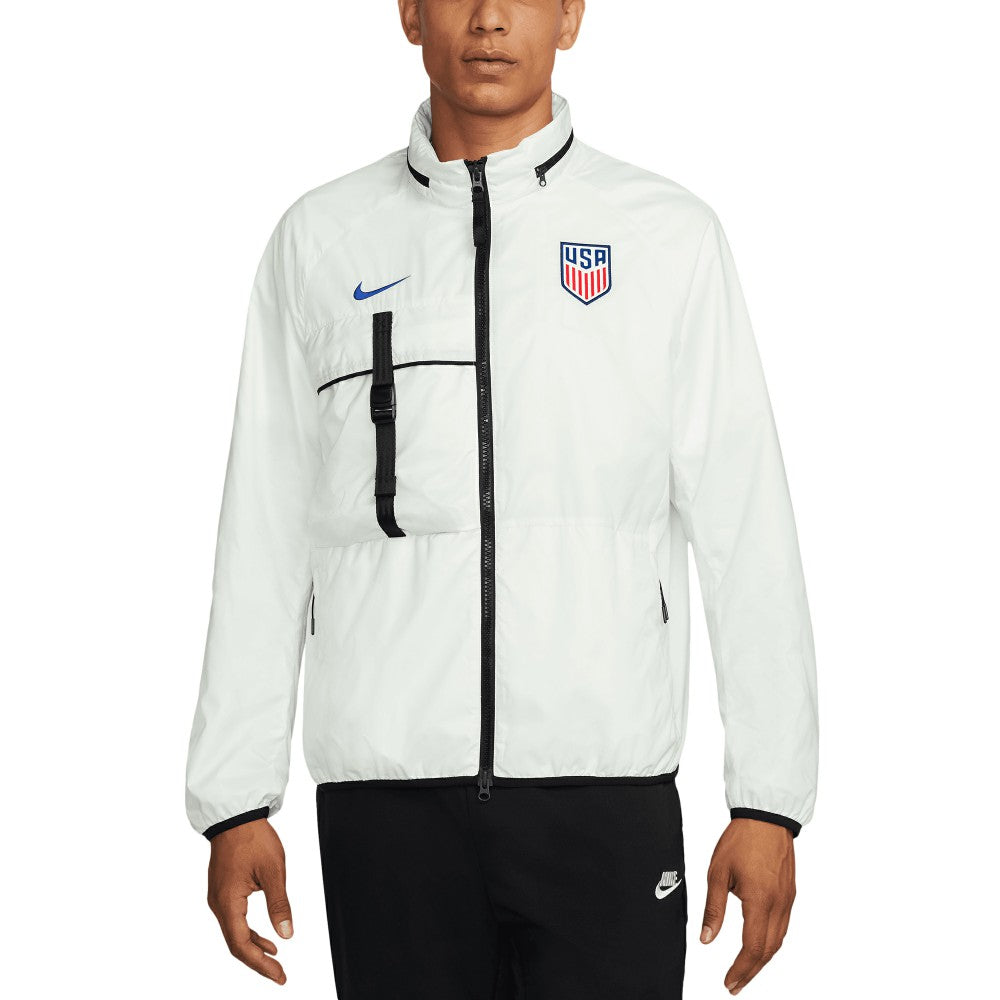 USMNT 2024 Halo Anthem Full-Zip Jacket for sale - White