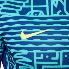 Brazil National Team 2024 Academy Pro Pre-Match Top for sale - Blue