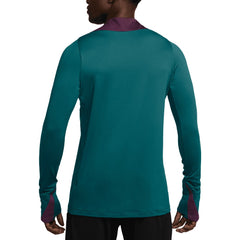 Paris Saint-Germain 2024/25 Strike Drill Performance Quarter-Zip Long Sleeve Top for sale - Teal