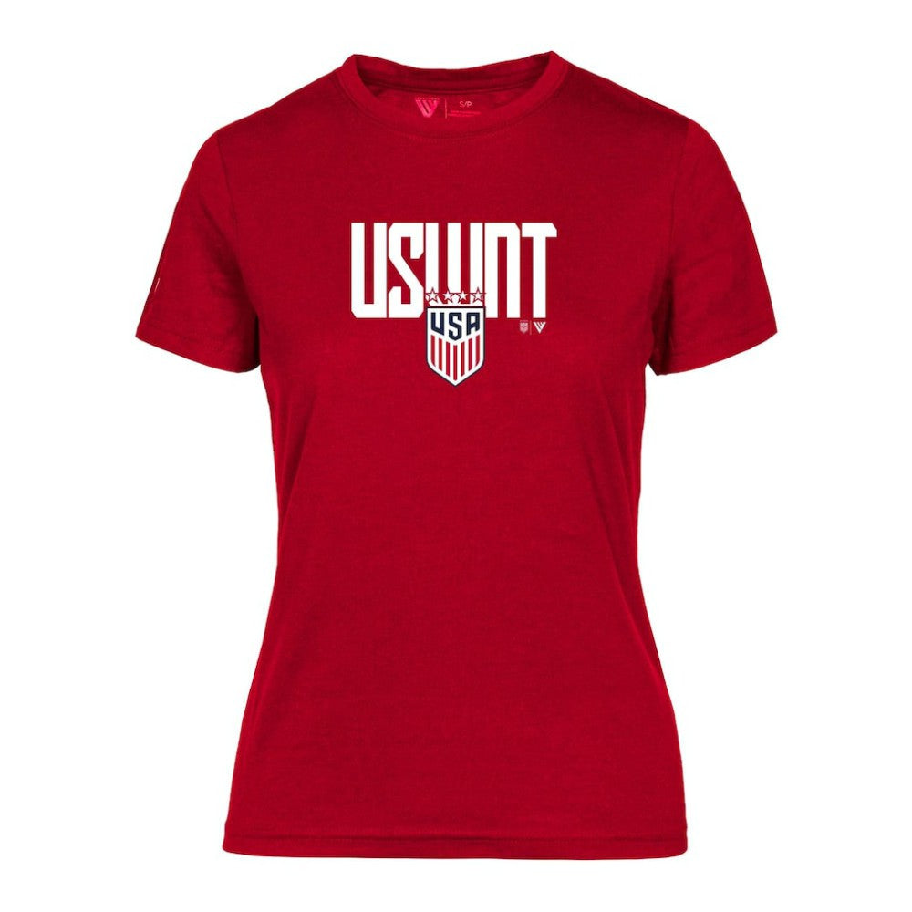 USWNT Levelwear Women's Maddox Elevate T-Shirt on sale - Red