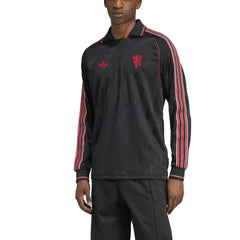 Manchester United Originals Lifestyler Long Sleeve Jersey Discount - Black