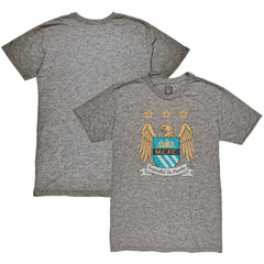 Manchester City 1863FC Retro Crest T-Shirt Discount - Heather Gray