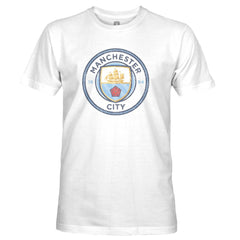 Manchester City 1863FC Color Crest Slub T-Shirt Discount - White