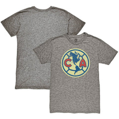 Club America 1863FC Color Crest Twisted Tri-Blend Slub T-Shirt Discount - Heather Gray