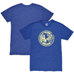 Club America 1863FC Mono Crest Twisted Tri-Blend Slub T-Shirt Discount - Heather Royal
