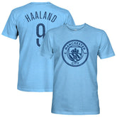 Erling Haaland Manchester City 1863FC Player Name & Number Twisted Tri-Blend Slub T-Shirt Discount - Sky Blue