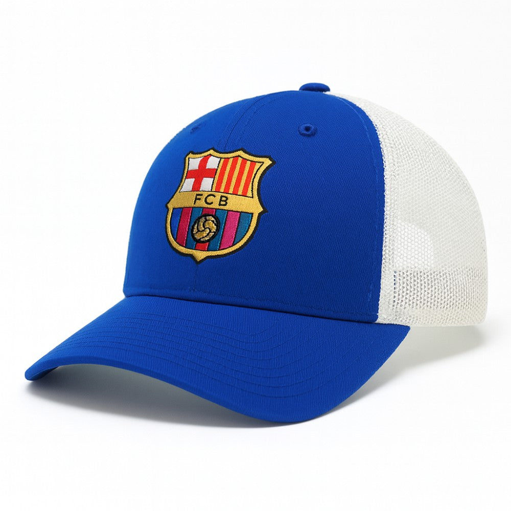 Barcelona 1863FC Washed Trucker Adjustable Hat on sale - Royal