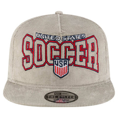 USMNT New Era Corduroy Golfer Adjustable Hat for sale - Gray
