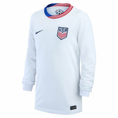 USMNT Youth 2024 Home Replica Long Sleeve Jersey on sale - White