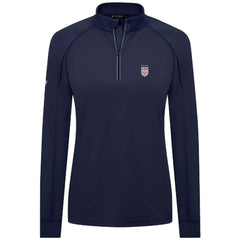 USWNT Levelwear Women's Kinetic Insignia Quarter-Zip Pullover on sale - Navy