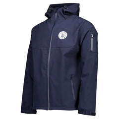 Manchester City Three-Layer Full-Zip Hoodie Jacket Discount - Navy