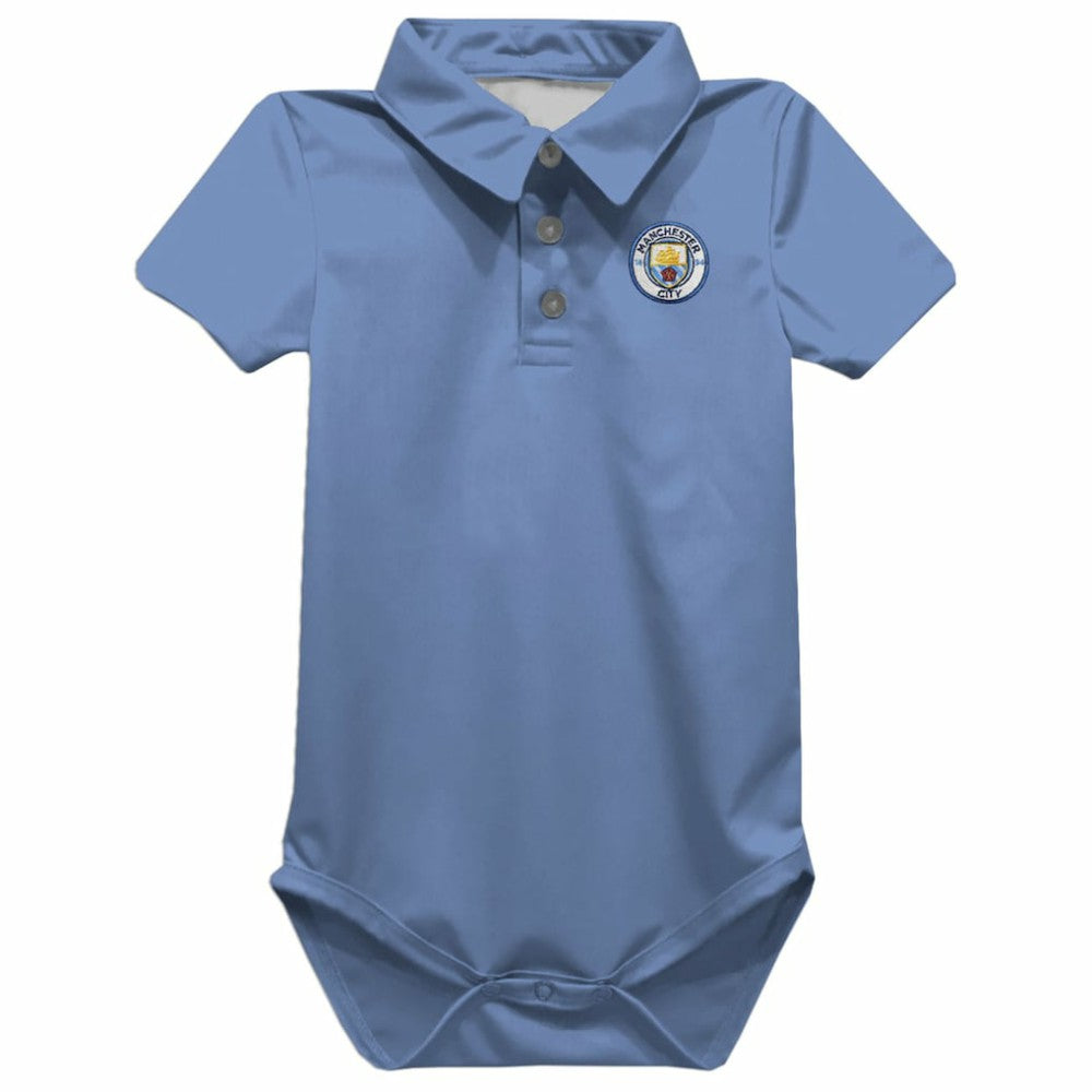 Manchester City Vive La Fete Infant Polo Bodysuit Discount - Sky Blue