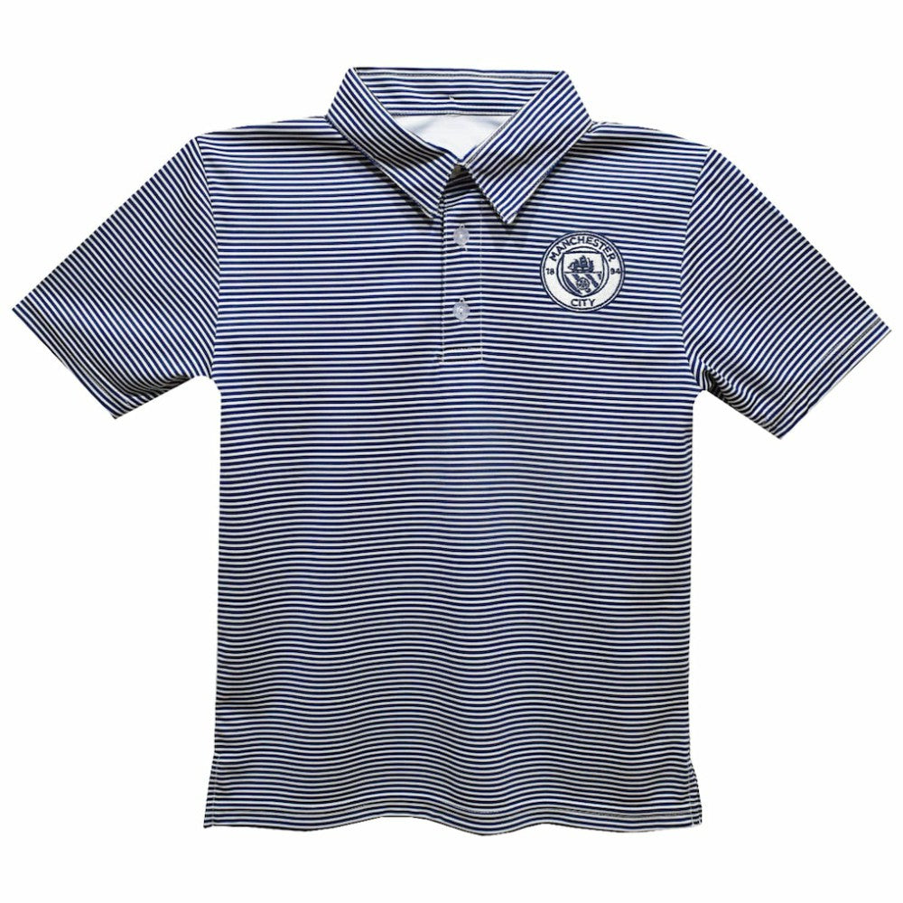 Manchester City Vive La Fete Toddler Pencil Stripe Polo Discount - Navy