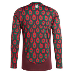 Mexico National Team 2024 Home Replica Long Sleeve Jersey for sale - Burgundy