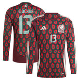 Guillermo Ochoa Mexico National Team 2024 Home Replica Player Long Sleeve Jersey for sale - Burgundy