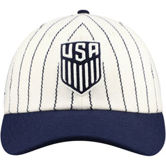USMNT Fan Ink Unisex Yankee Adjustable Hat for sale - White/Navy