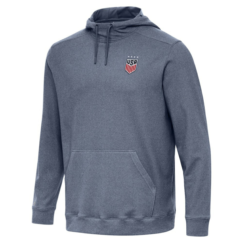 USWNT Antigua Cloud Pullover Hoodie on sale - Heather Navy