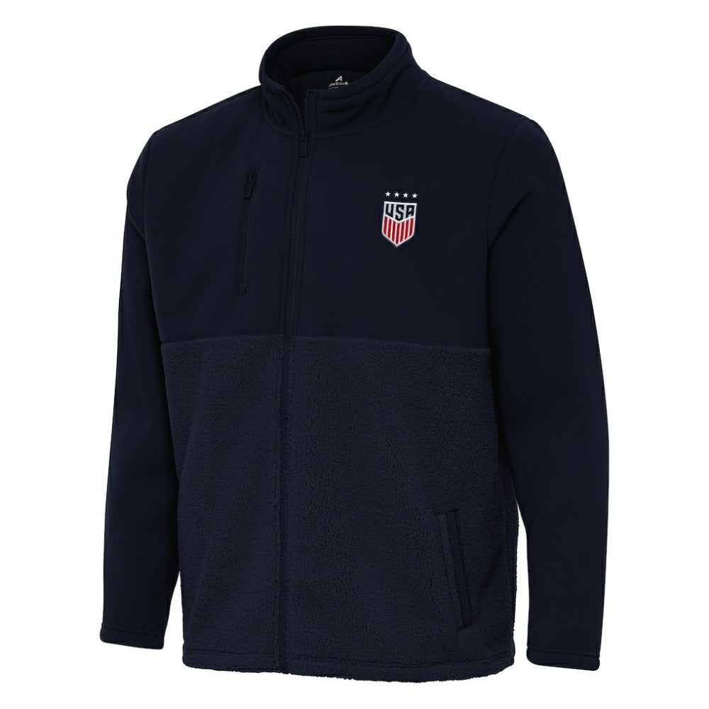 USWNT Antigua Daily Fused Full-Zip Jacket on sale - Navy