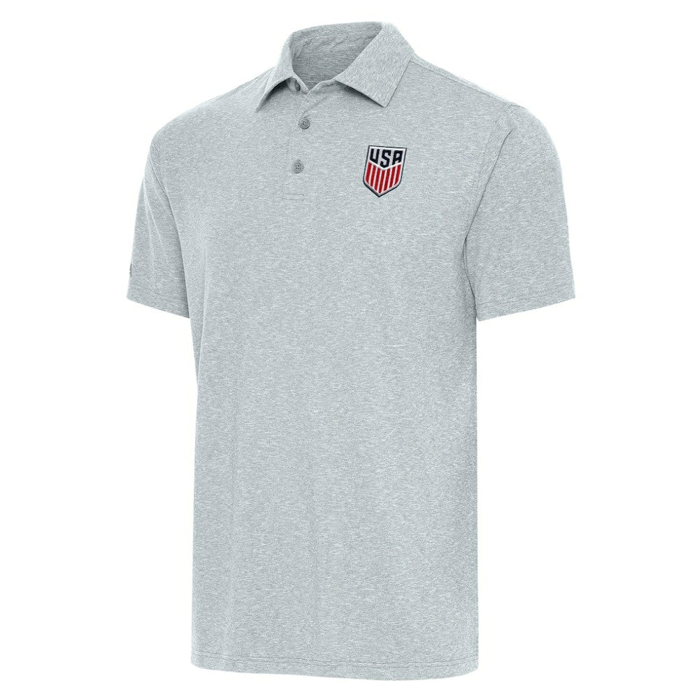 USMNT Antigua Par 3 Polo on sale - Heather Gray