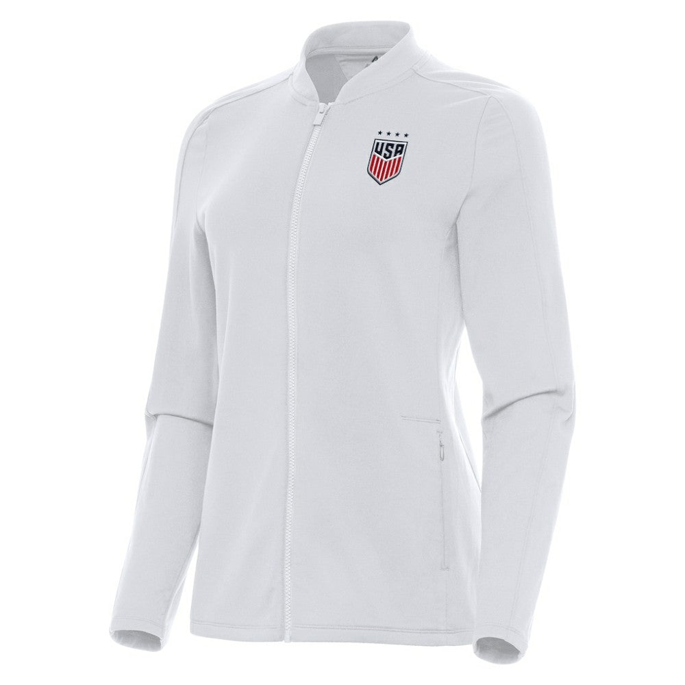 USWNT Antigua Women's Continual Full-Zip Jacket on sale - White