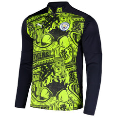 Manchester City 2024/25 Pre-Match dryCELL Quarter-Zip Top for sale - Black
