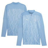 Manchester City 2024/25 Pre-Match dryCELL Quarter-Zip Top Discount - Light Blue