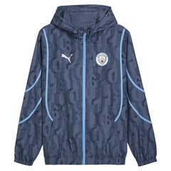 Manchester City 2024/25 Pre-Match Anthem dryCELL Full-Zip Hoodie Jacket Discount - Blue