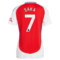 Bukayo Saka Arsenal Women's 2024/25 Home Replica Player Jersey – Red