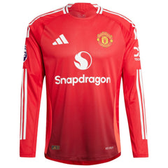 Marcus Rashford Manchester United 2024/25 Home Long Sleeve Player Jersey Discount - Red