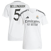 Jude Bellingham Real Madrid Women's 2024/25 Home Replica Player Jersey Discount - White