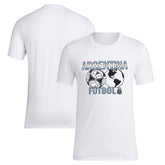 Argentina National Team Around The World T-Shirt for sale - White