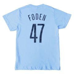 Phil Foden Manchester City 1863FC Youth Player T-Shirt Discount - Sky Blue