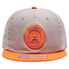 Paris Saint-Germain Fan Ink Wander Snapback Hat on sale - Tan/Orange