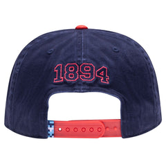 Manchester City Fan Ink Wander Snapback Hat Discount - Navy/Red
