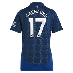 Alejandro Garnacho Manchester United Women's 2024/25 Away Replica Player Jersey Discount - Navy